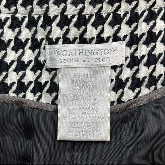 Worthington Black and White Pea Coat - Picture 6 of 12